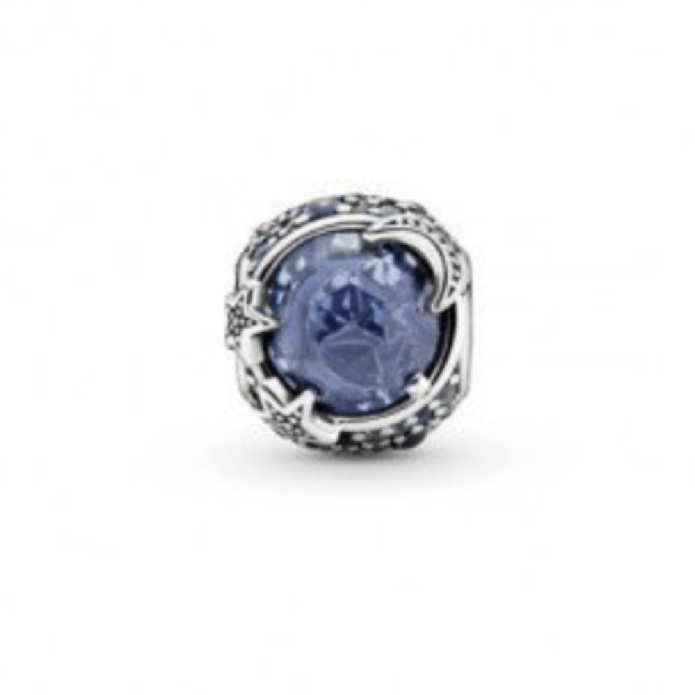 Pandora Celestial Blue Sparkling Stars Charm